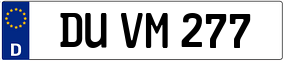 Trailer License Plate